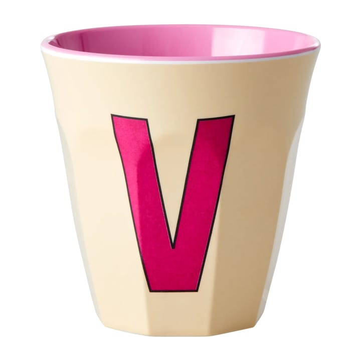 Rice melamin cup medium letter -  V 30 cl - Soft yellow - RICE