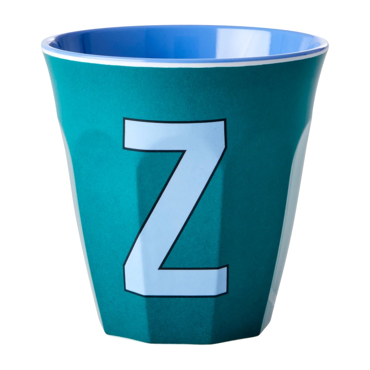 Rice melamin cup medium letter - Z 30 cl Green | Scandinavian Design | Coffee cups | Blue