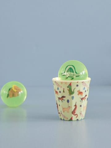 Rice melamin cup small 20 cl - Animal print-green - RICE