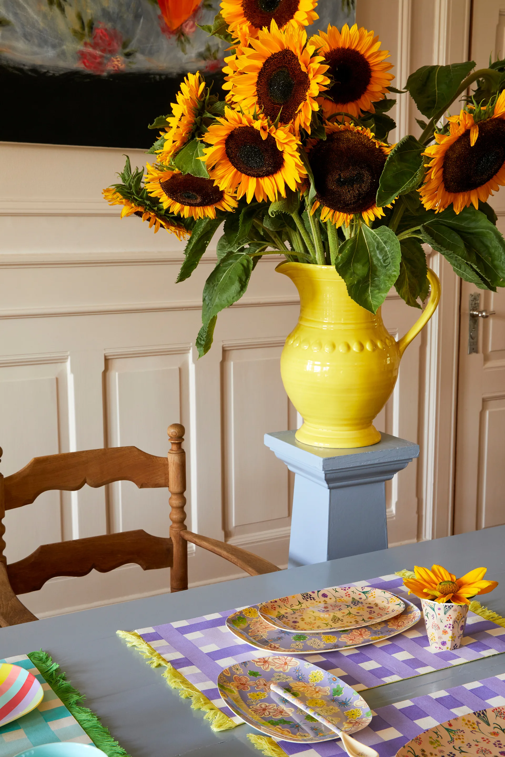 Rice melamin plate 16.5x23 cm, Wild flower RICE