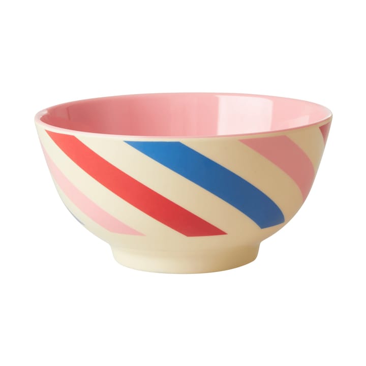 Rice melamine bowl medium, Candy stripes RICE