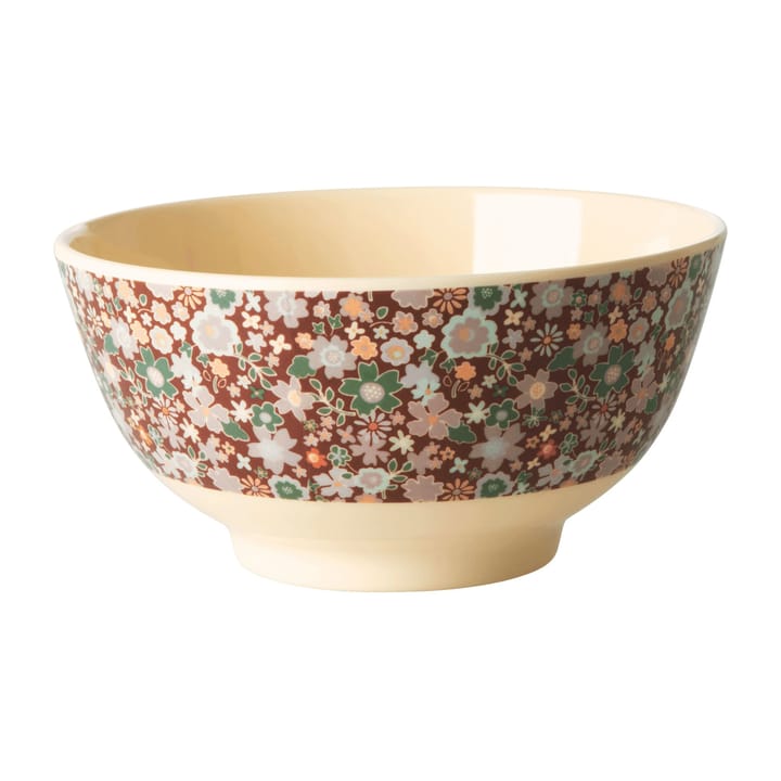 Rice melamine bowl medium - Fall flower - RICE