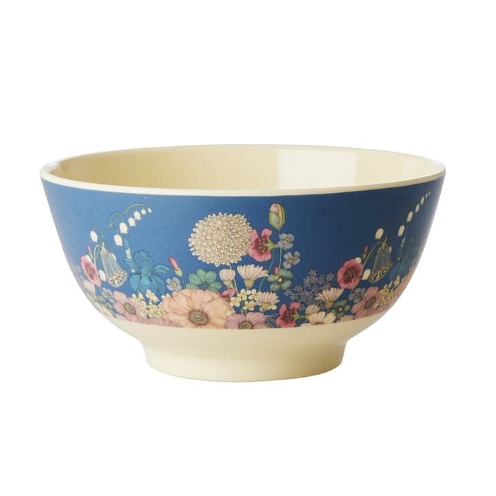 Rice melamine bowl medium - Flower collage - RICE