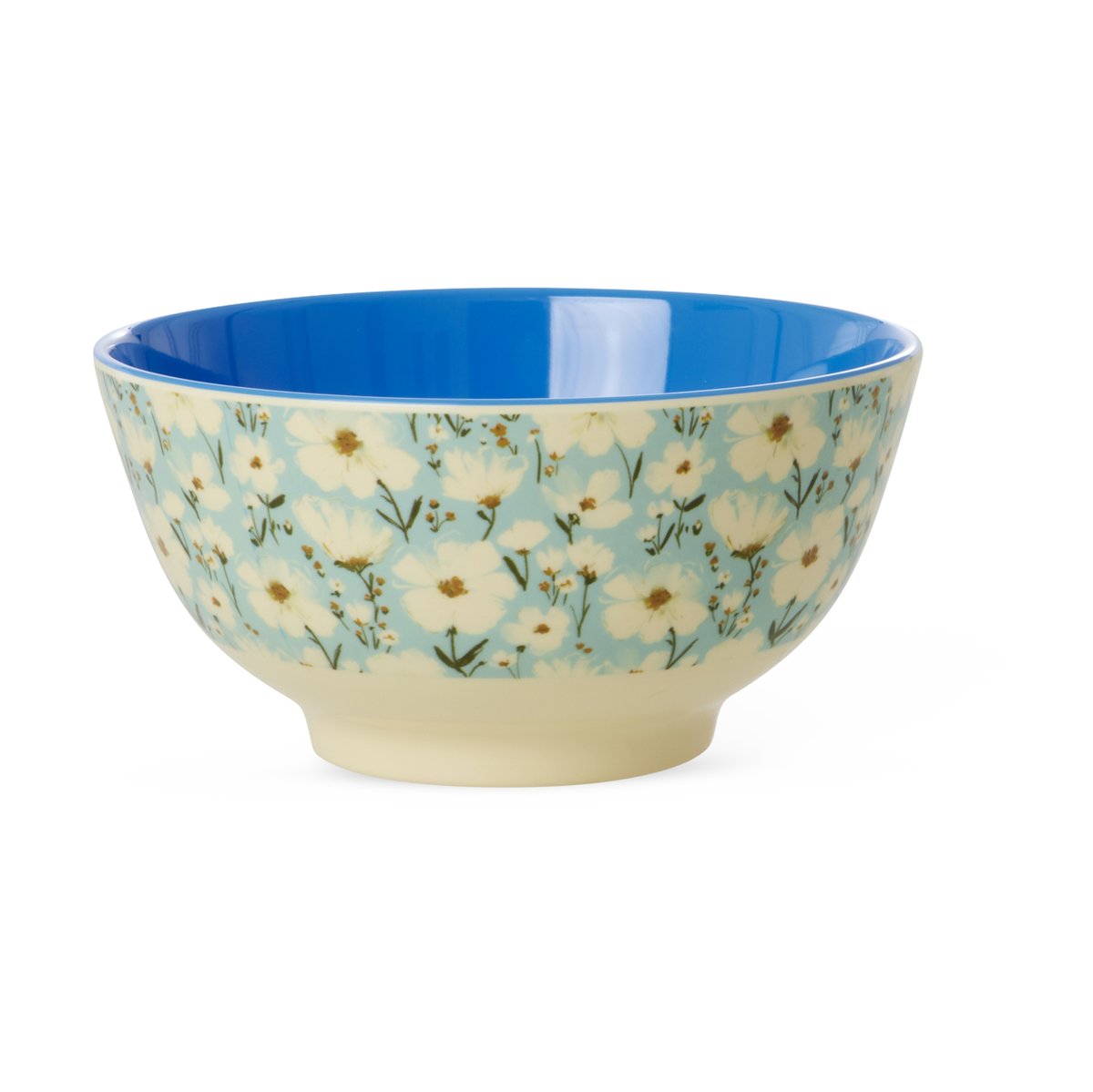 Rice melamine bowl medium Summer bloom | Scandinavian Design | Serving bowls | Blue