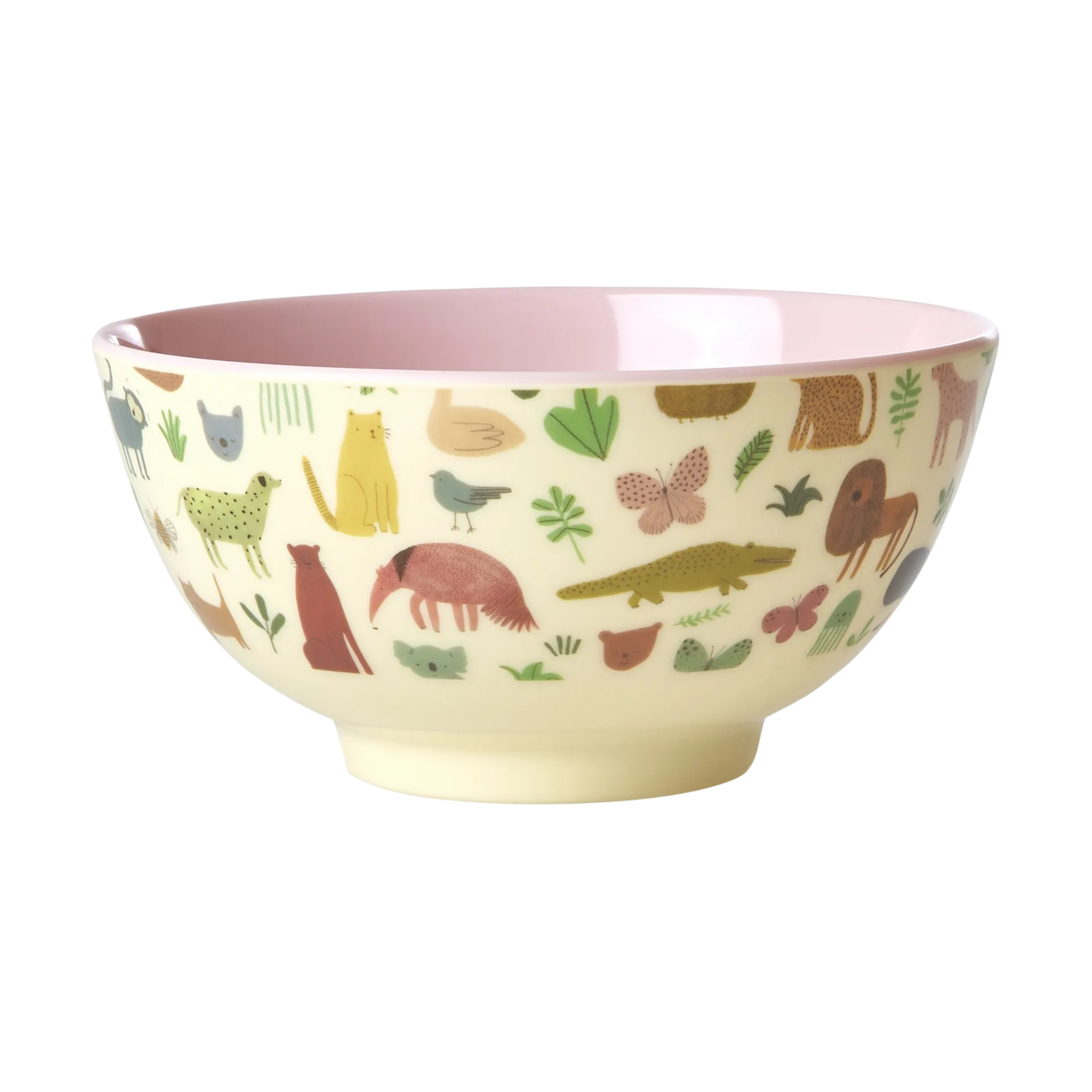 Rice melamine bowl medium, Sweet Jungle Print-Soft Pink RICE