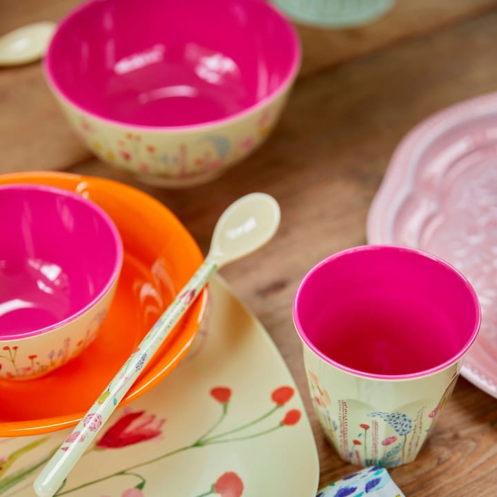 Rice melamine bowl small, Summer flowers RICE