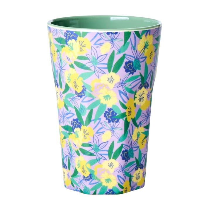 Rice melamine cup high - Fancy pansy - RICE