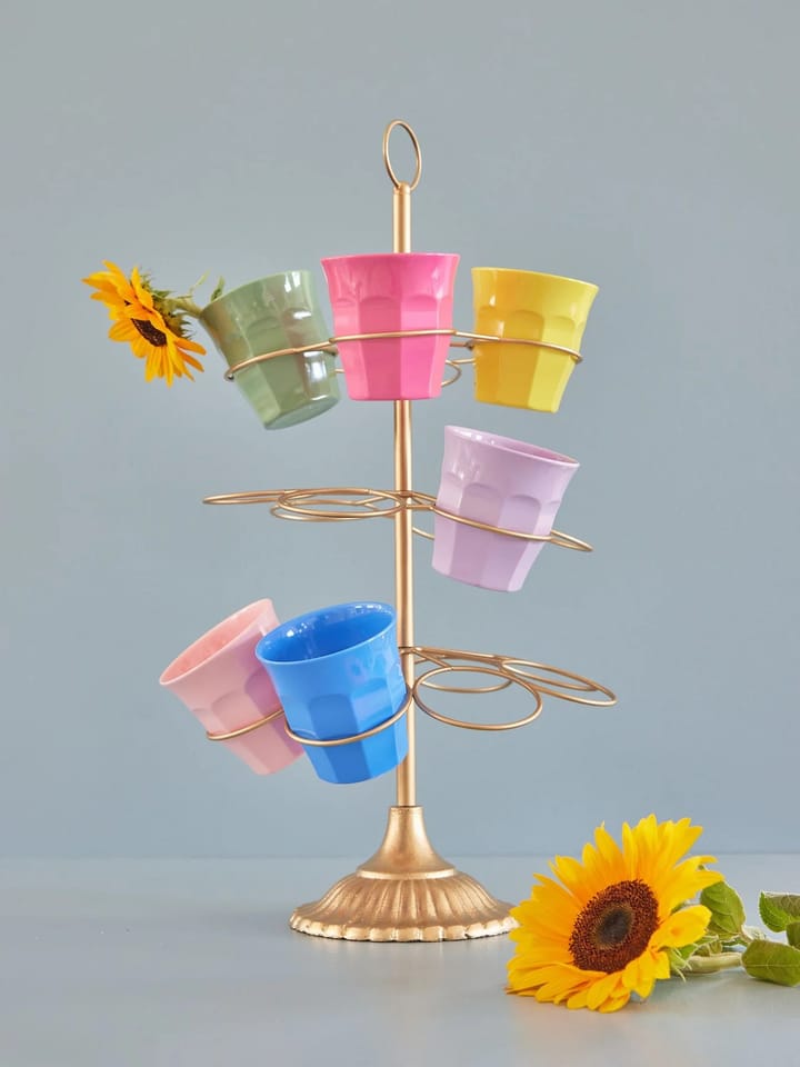 Rice melamine cup medium 6-pack, Multicolor RICE