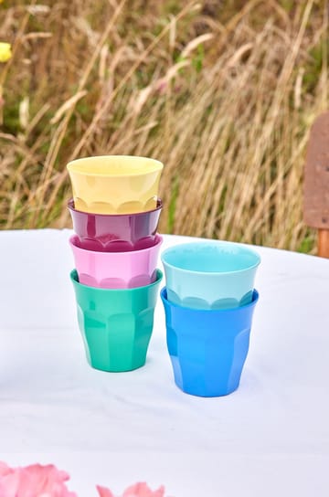 Rice melamine cup medium 6-pack - Show youre true colors - RICE