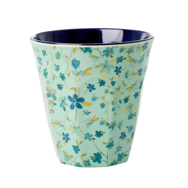 Rice melamine cup medium - blue floral - RICE