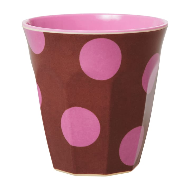 Rice melamine cup medium - Brown-soft pink - RICE