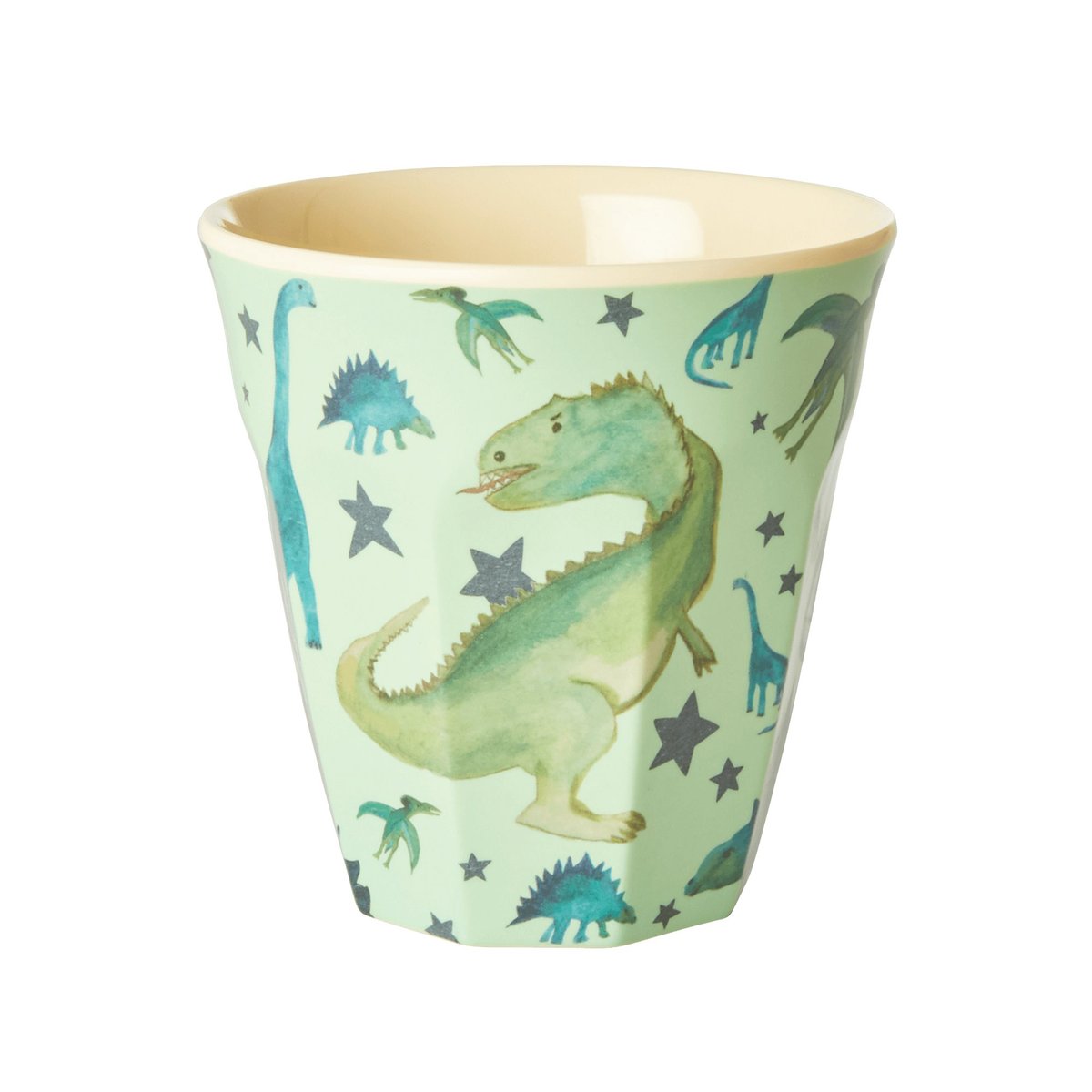 Rice melamine cup medium Dinosaurs | Scandinavian Design | Drinking glasses & tumblers | Green