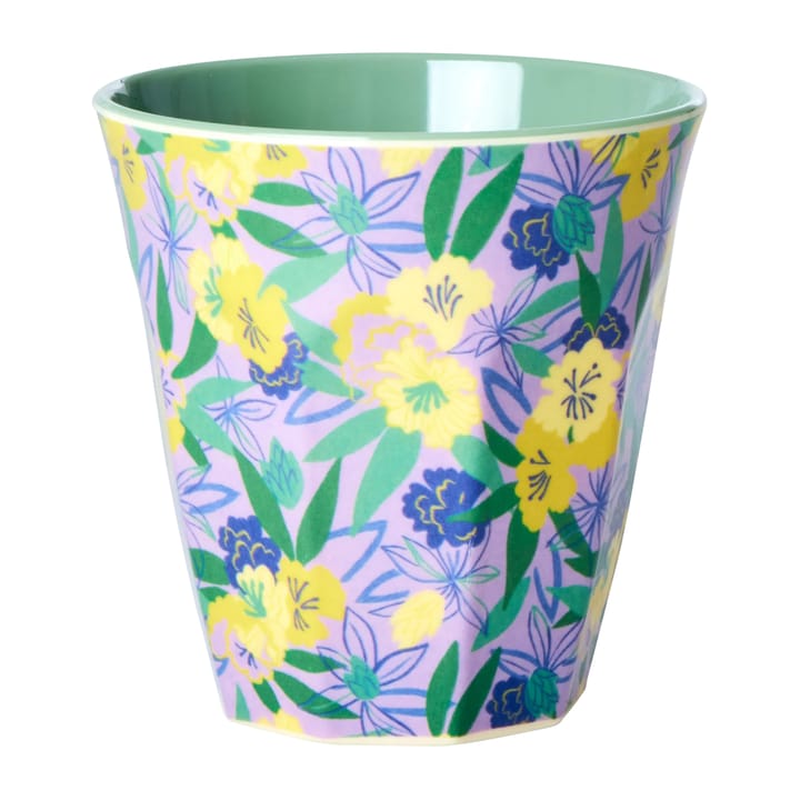 Rice melamine cup medium - Fancy pansy - RICE