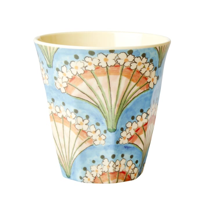 Rice melamine cup medium - Flower fan - RICE