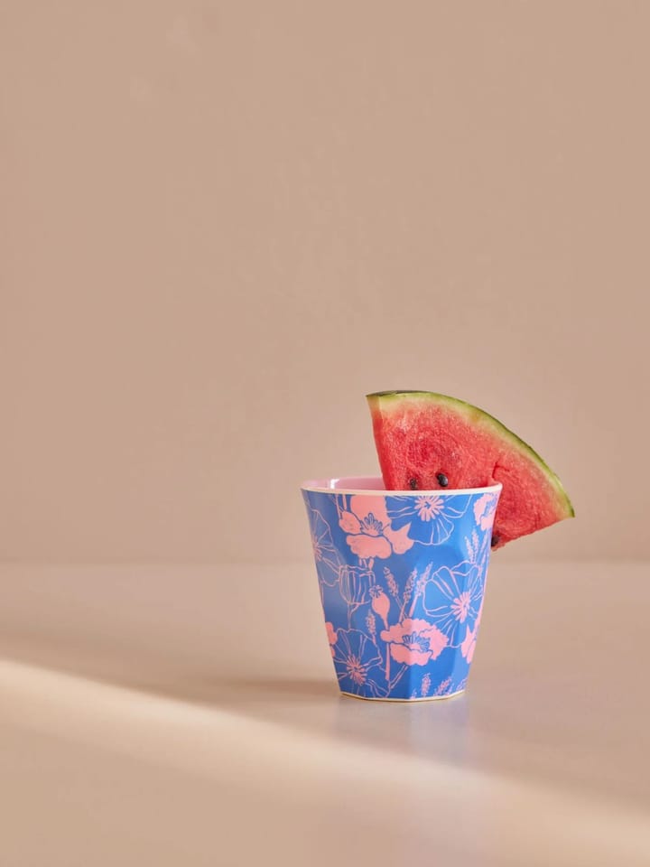 Rice melamine cup medium, Poppies love RICE
