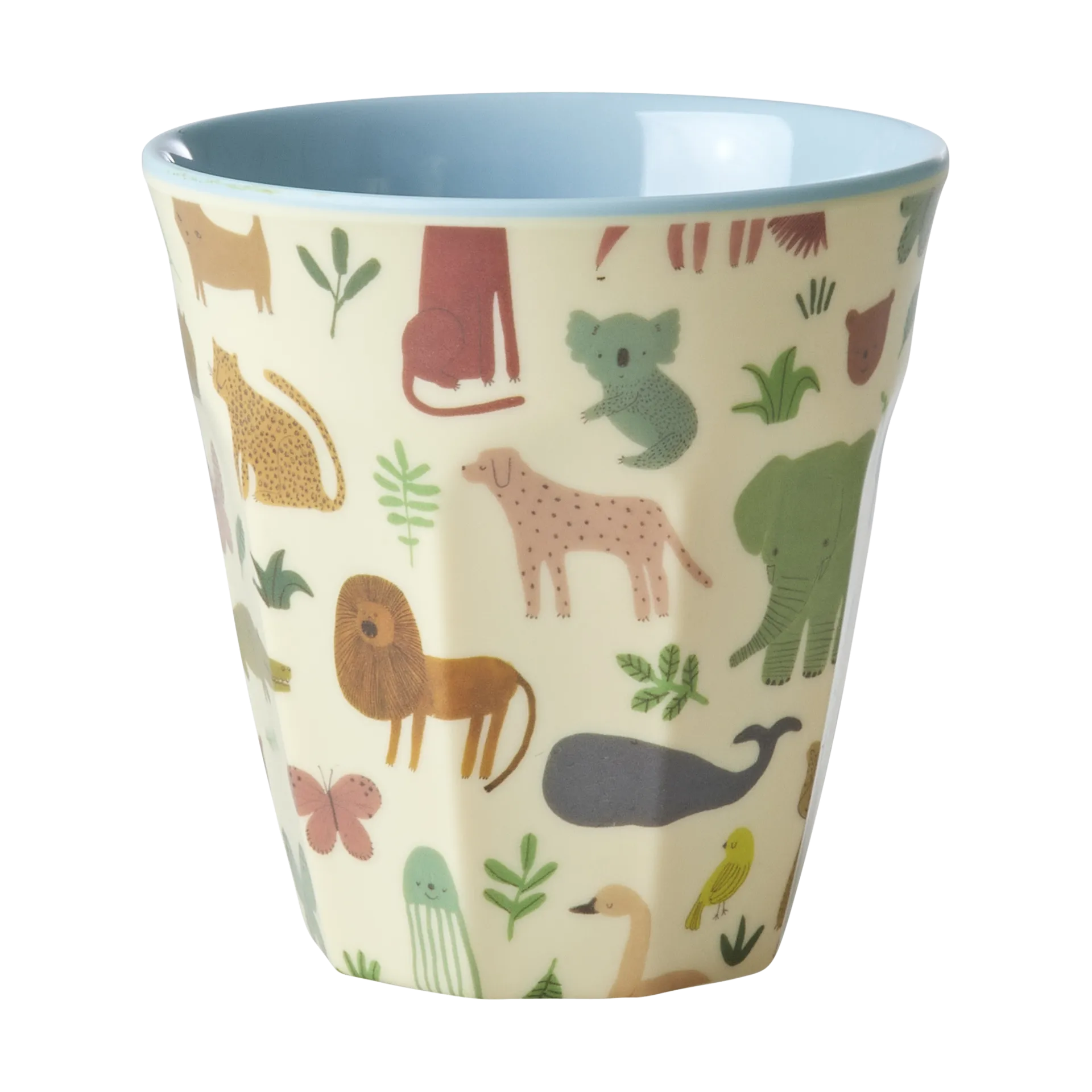 Rice melamine cup medium, Sweet Jungle Print-Soft blue RICE
