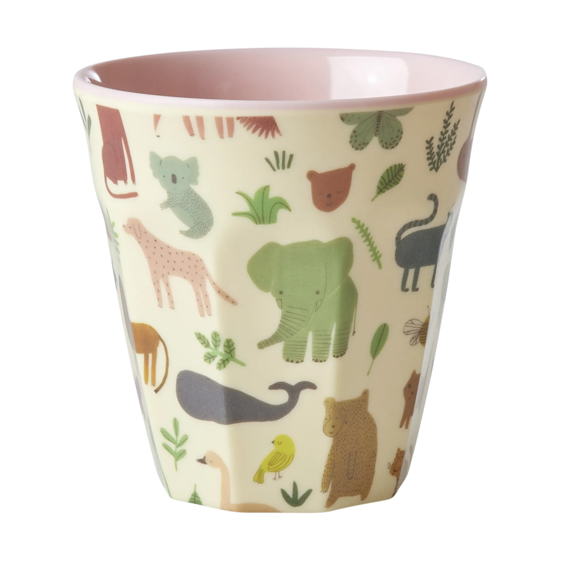 Rice melamine cup medium, Sweet Jungle Print-Soft Pink RICE