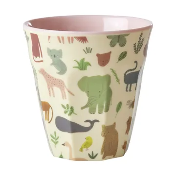 Rice melamine cup medium - Sweet Jungle Print-Soft Pink - RICE