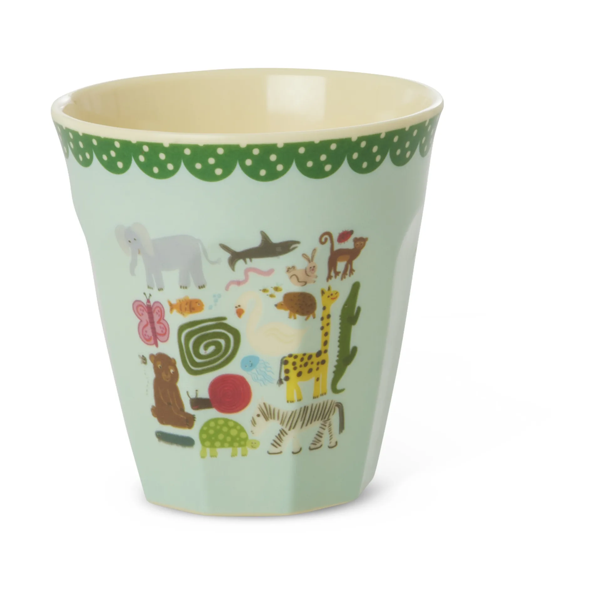 Rice melamine cup medium, Wildlife mint RICE
