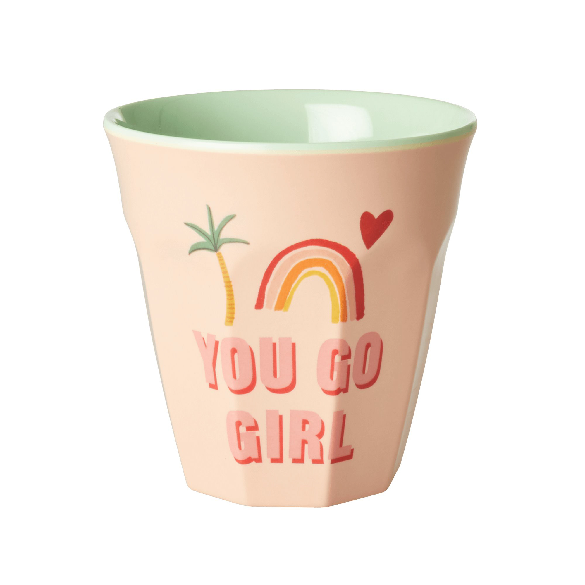 RICE Melamine Medium Cup Combined Postage! Two Tone Striped 