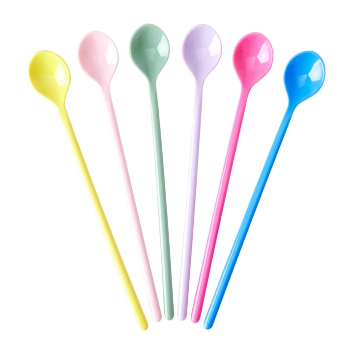 Rice melamine long spoon 6-pack - Multicolor - RICE