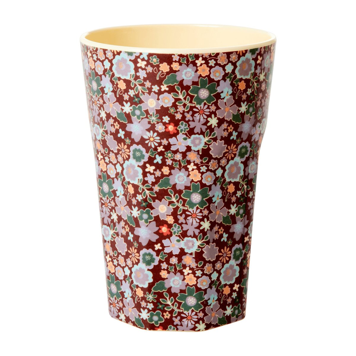 RICE Rice melamine mug high Fall flower | Scandinavian Design | Drinking glasses & tumblers | Brown
