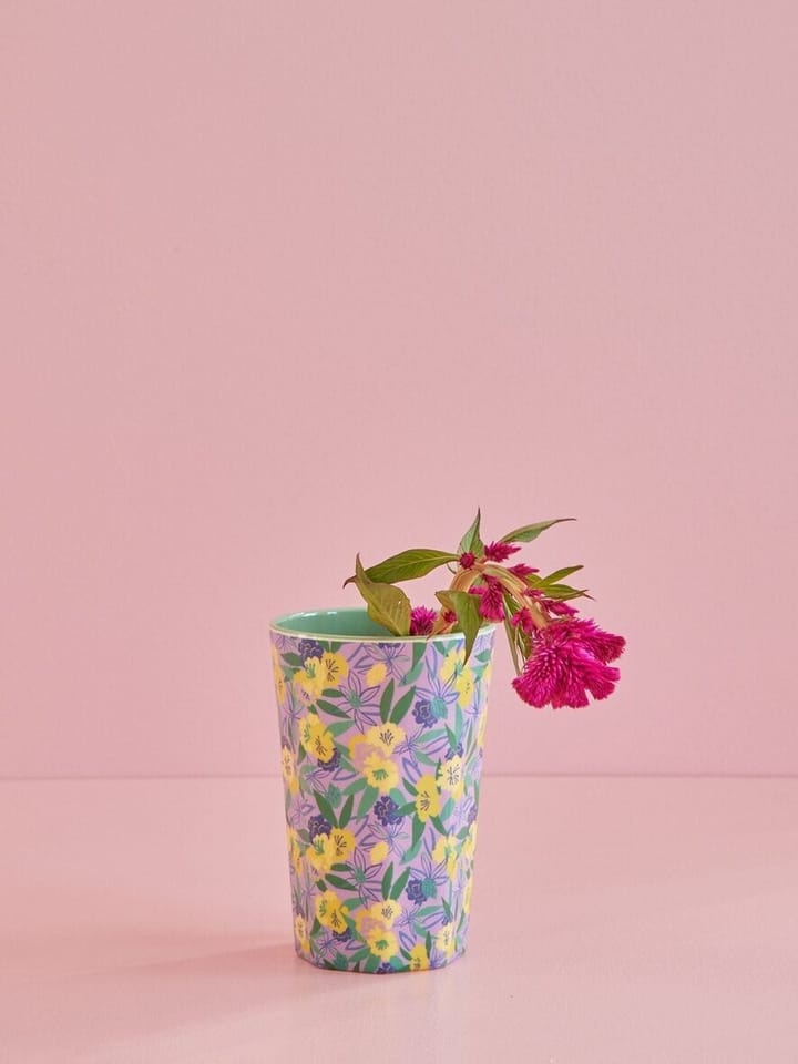 Rice melamine mug high, Fancy pansy RICE
