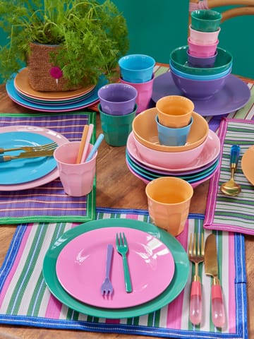 Rice melamine plate 20 cm 6-pack - Soft Pink - RICE