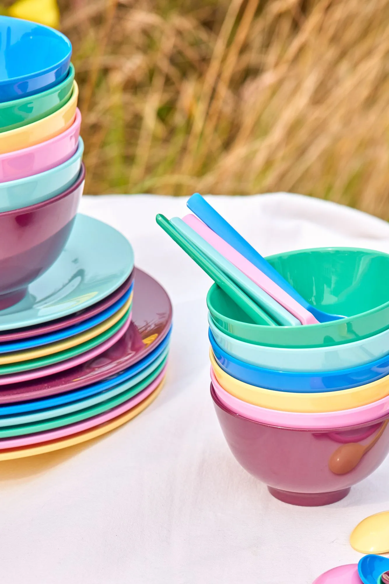 Mini Rice Plates Rice melamine plate Ø21 cm 6-pack from RICE - NordicNest.com