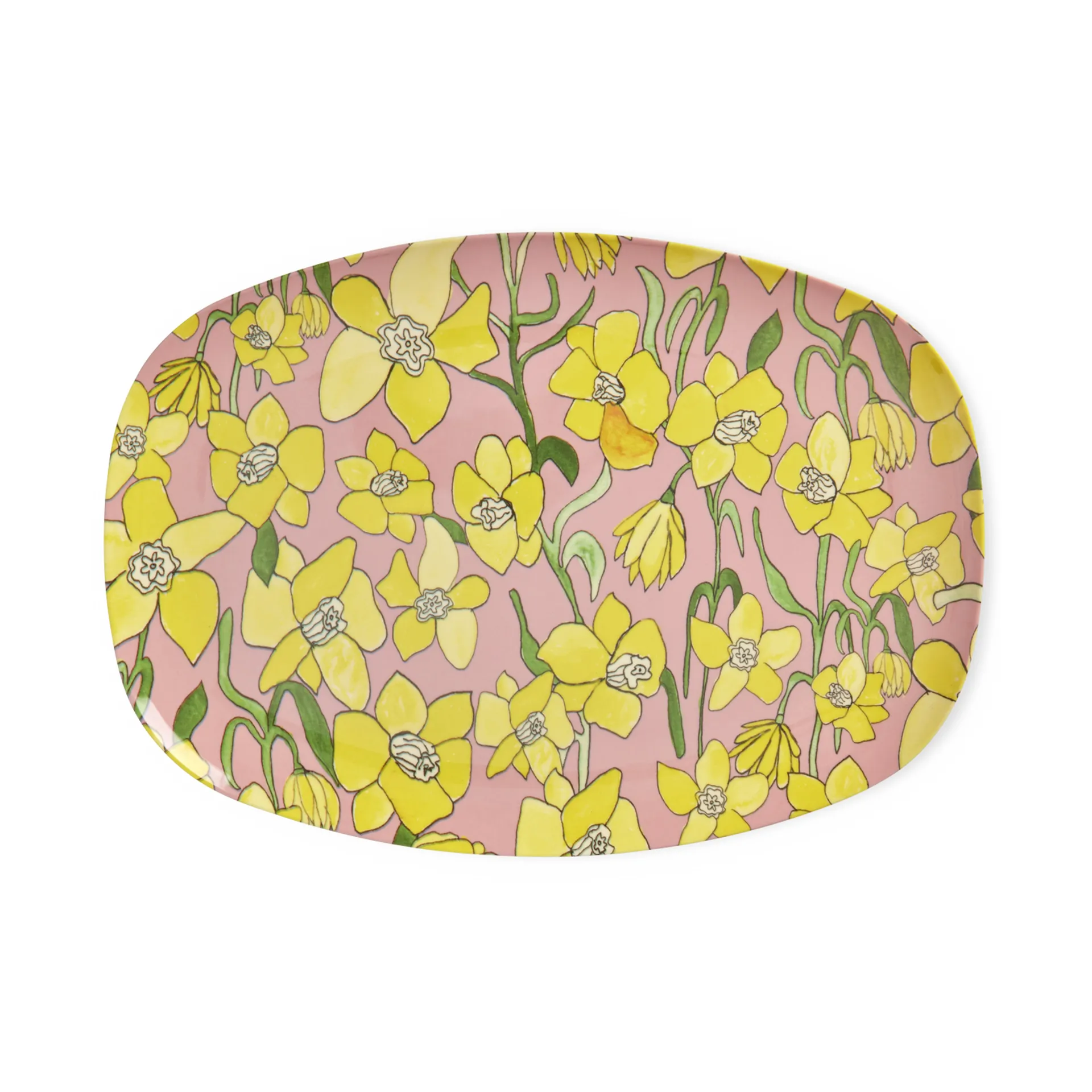 Rice melamine plate 22x30 cm, Daffodil RICE