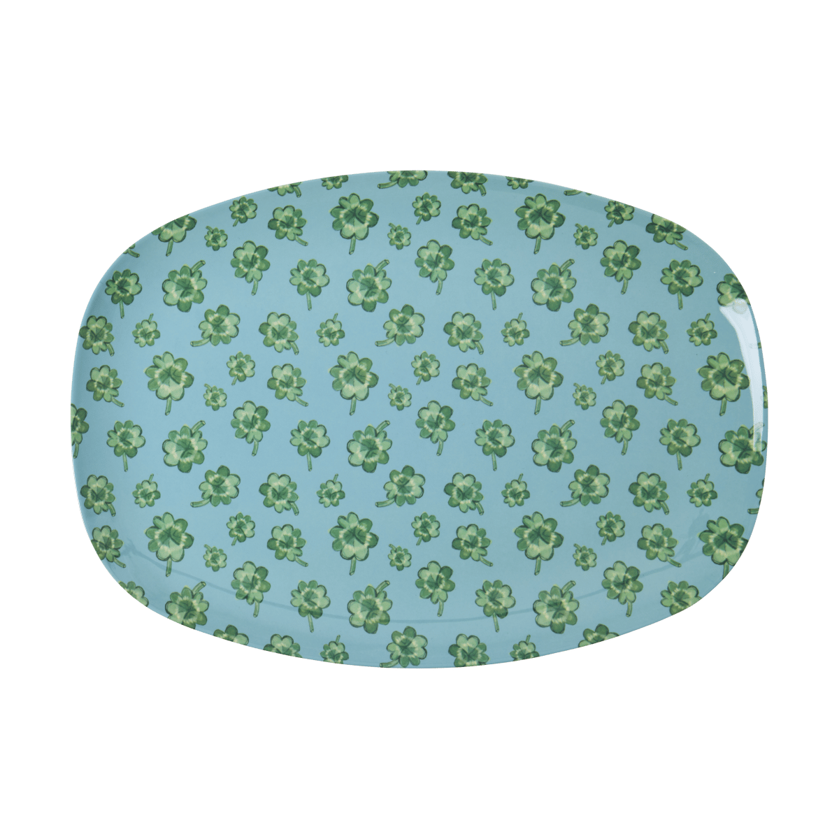 Rice melamine plate 22x30 cm Good Luck | Scandinavian Design | Dinner plates | Blue