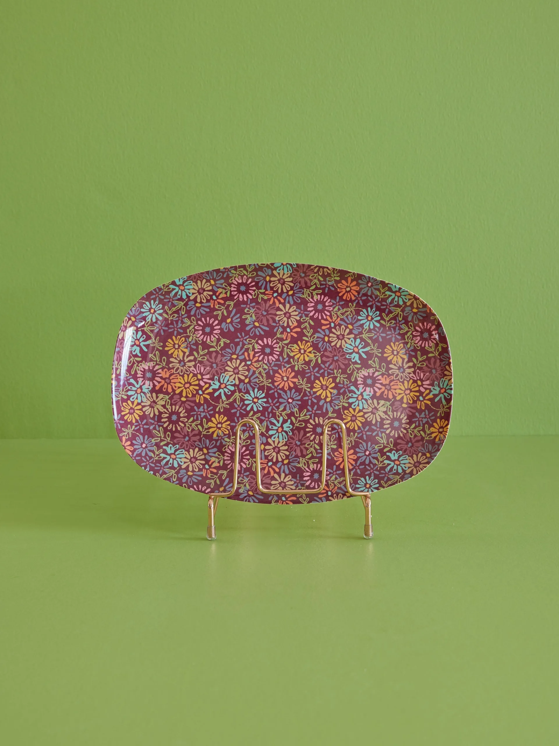 Rice melamine plate 22x30 cm, Stripes RICE