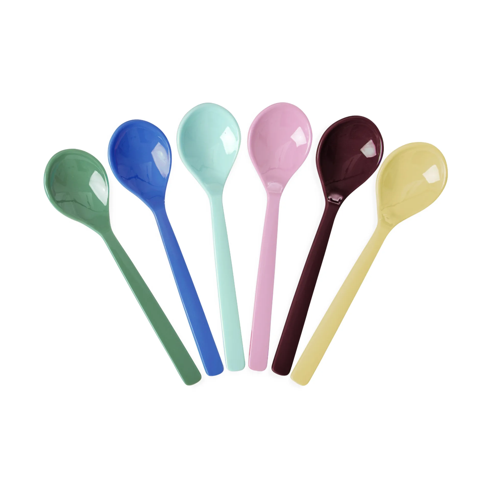 Rice melamine spoon 14 cm 6-pack, Show your true colours. RICE