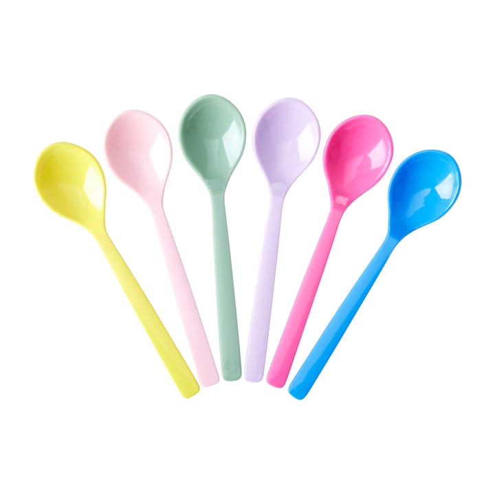 Rice melamine spoon 6-pack - Multicolor - RICE