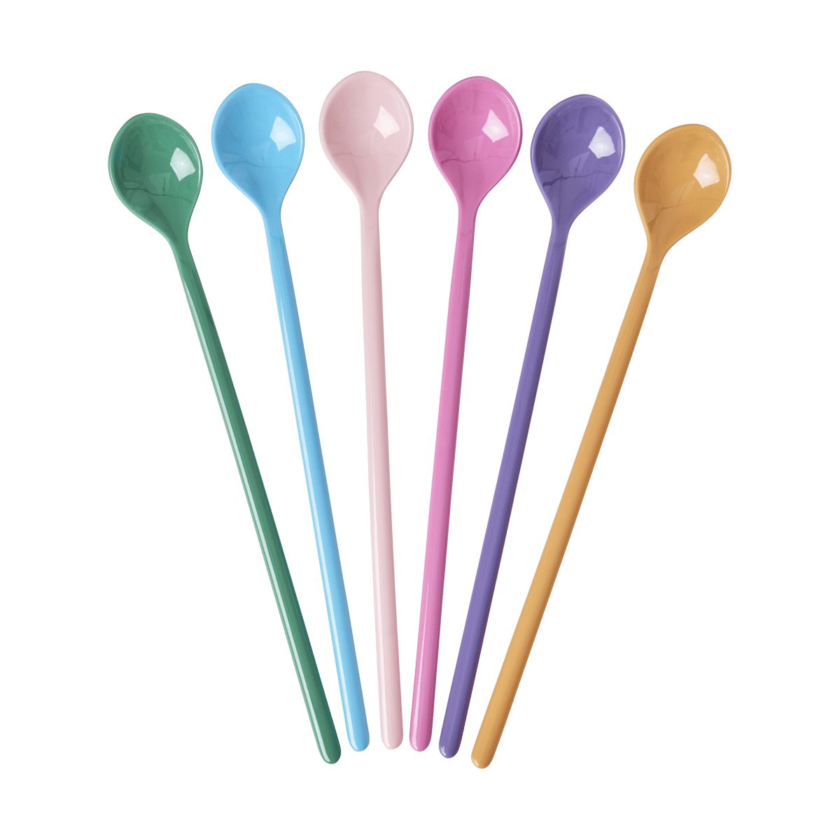 RICE Rice melamine spoon long 6-pack La Joie de Vivre