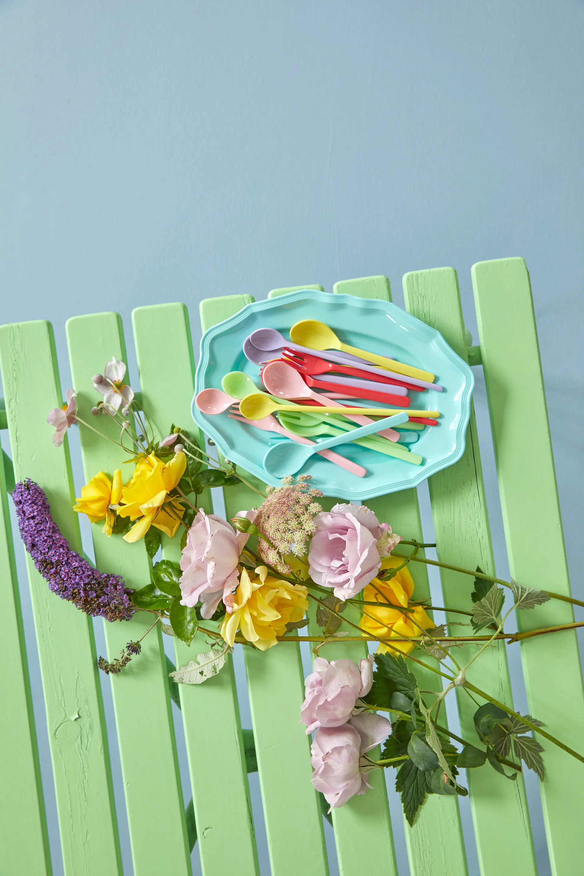 Rice melamine spoon long 6-pack, Yippie yippie yeah RICE