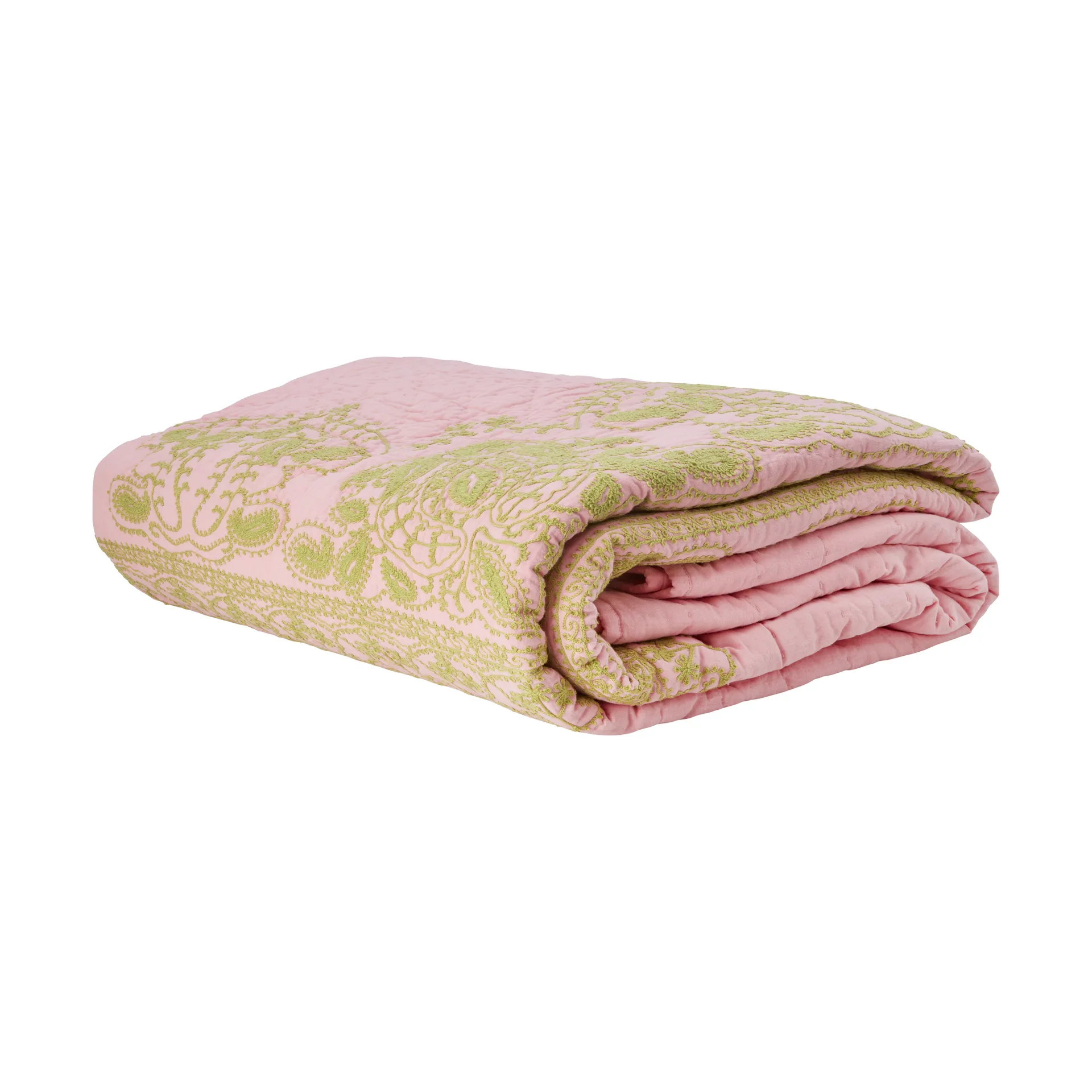 Rice quilted bedspread 225x225 cm, Soft pink RICE