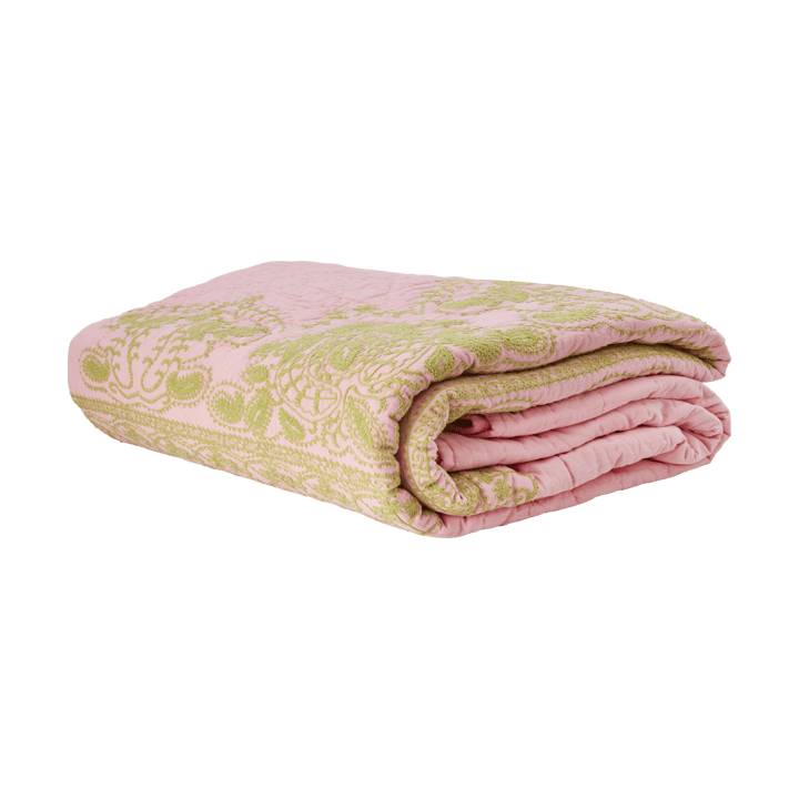 Rice quilted bedspread 225x225 cm - Soft pink - RICE