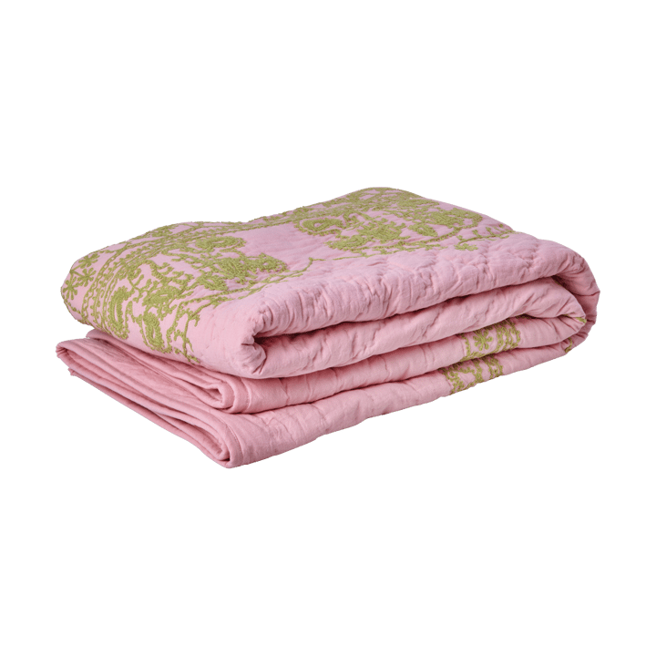 Rice quilted blanket 140x200 cm - Soft pink - RICE