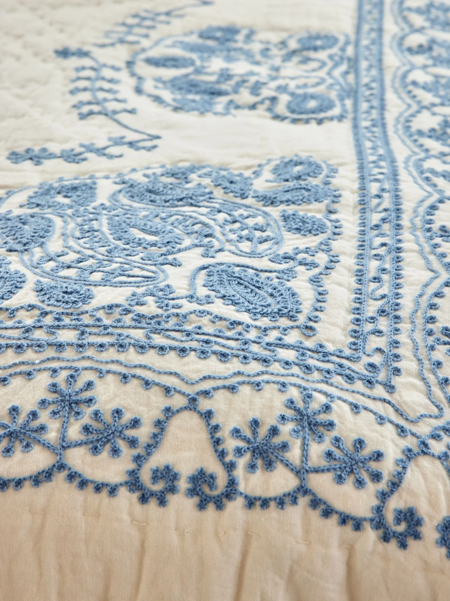 Rice quilted blanket 140x200 cm, White RICE
