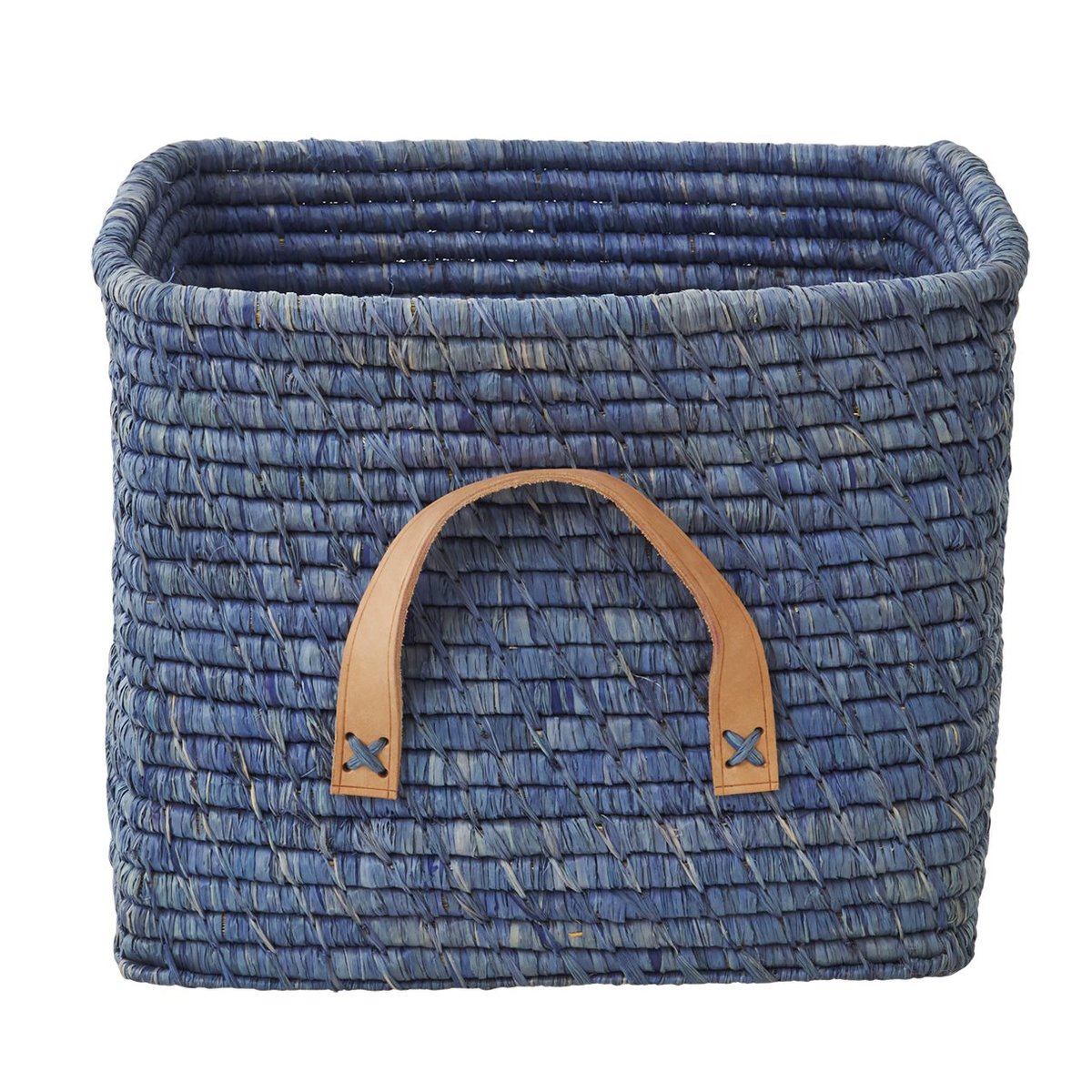 Rice raffia storage basket Blue | Scandinavian Design | Storage baskets | Blue