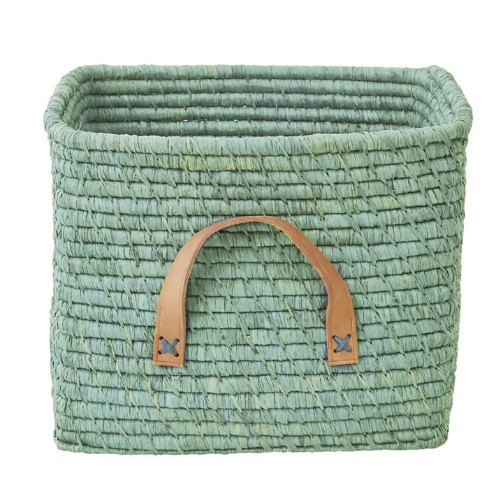 Rice raffia storage box - Mint - RICE