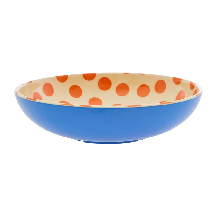 Rice sallad bowl melamin Ø29.9 cm - Orange dots-blue - RICE