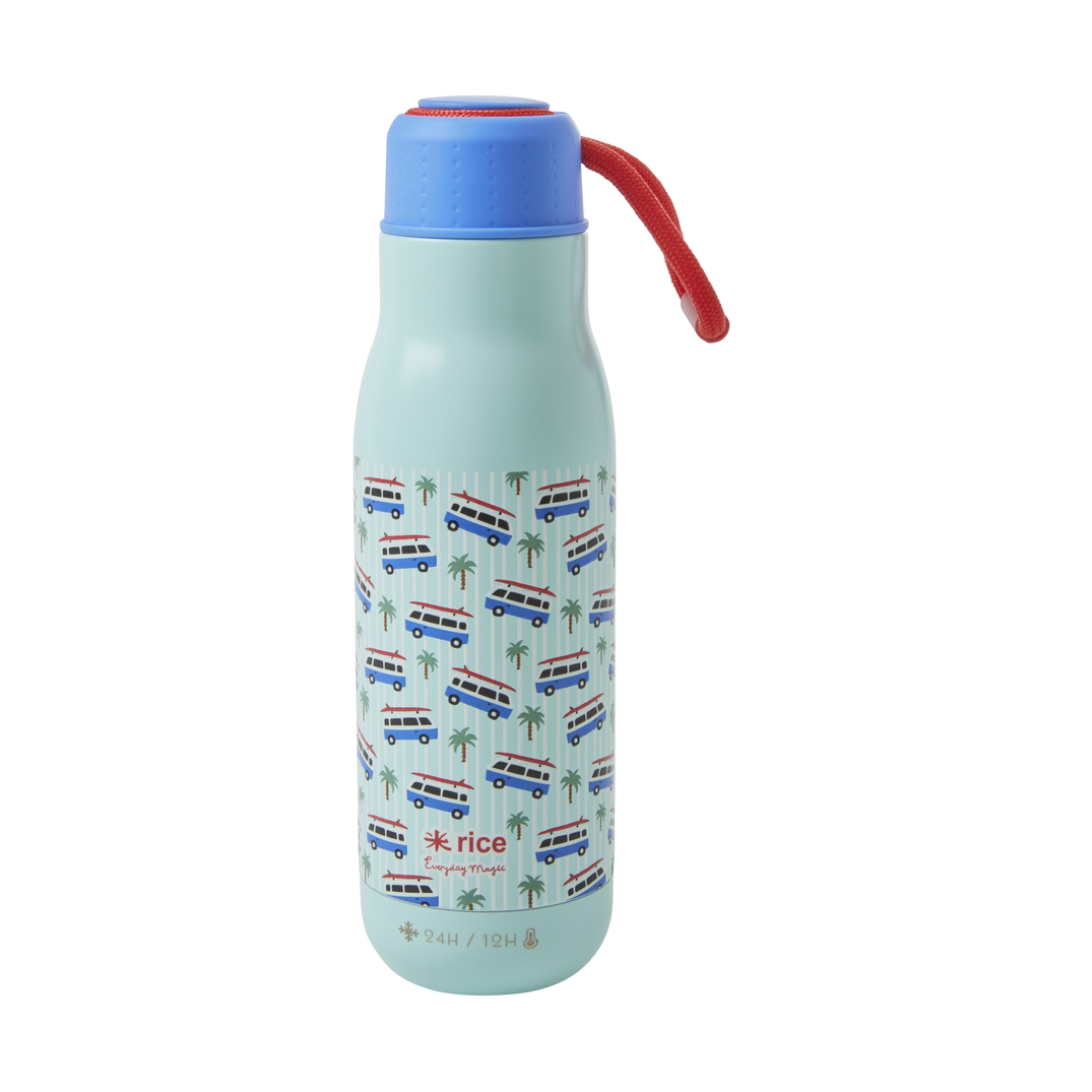 Rice thermos bottle 50 cl Blue cars | Scandinavian Design | Thermoses | Blue