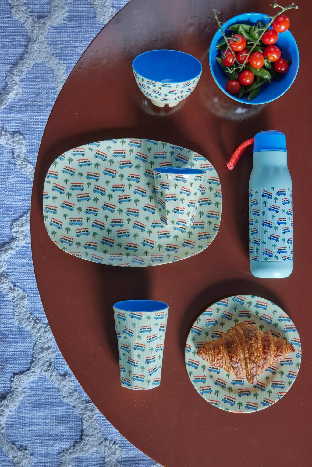 Rice thermos bottle 50 cl, Blue cars RICE