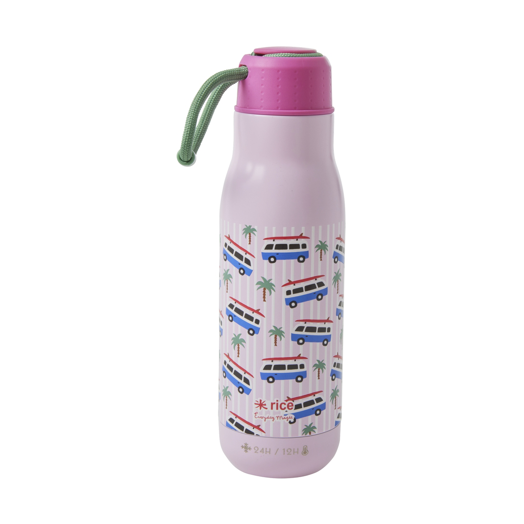 RICE Rice thermos bottle 50 cl Pink cars | Scandinavian Design | Thermoses | Pink