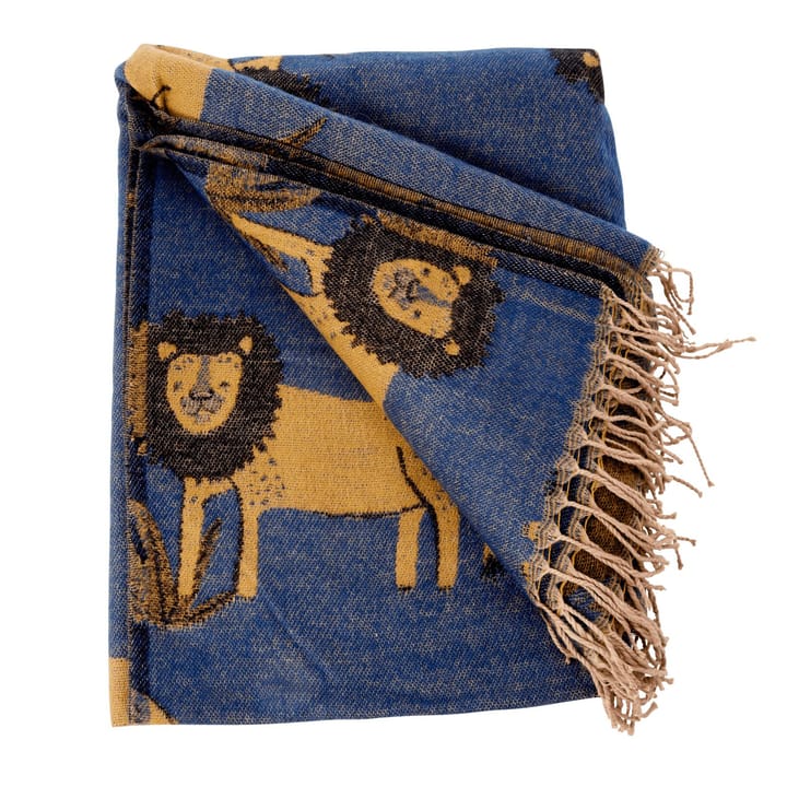 Rice throw Jungle animals 125x150 cm - lion - RICE