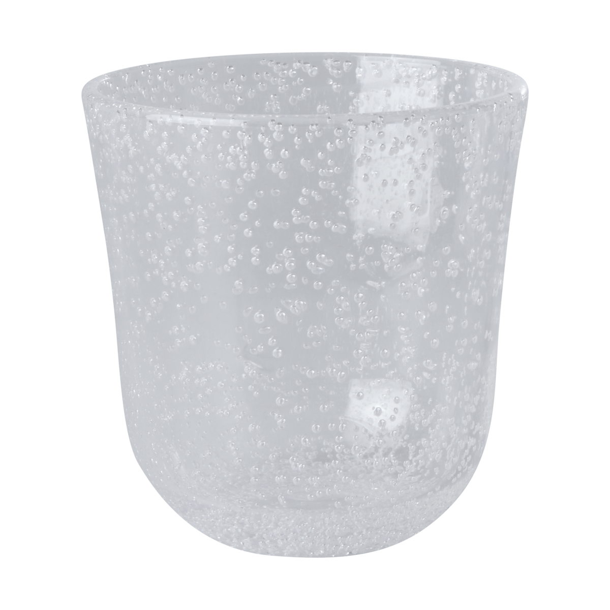 Rice tumbler glass bubble design acrylic 41 cl Clear