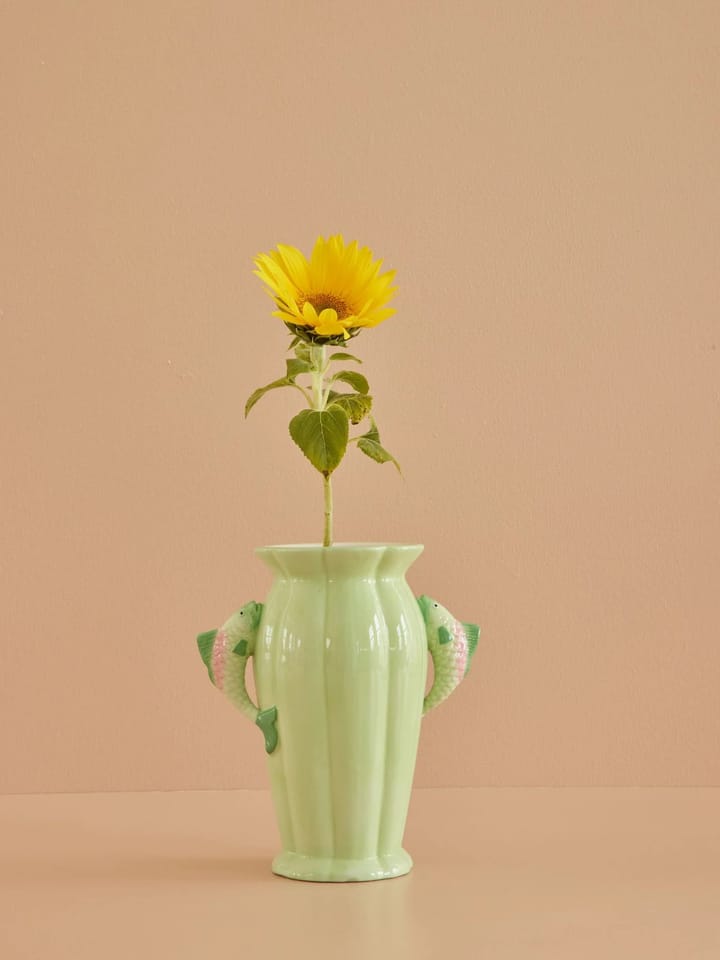 Rice vase - Fish 20 cm, Green RICE