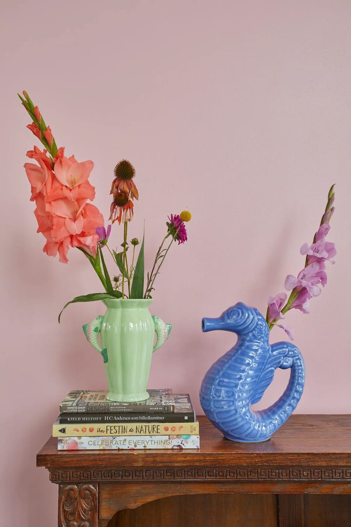 Rice vase - Fish 20 cm, Green RICE
